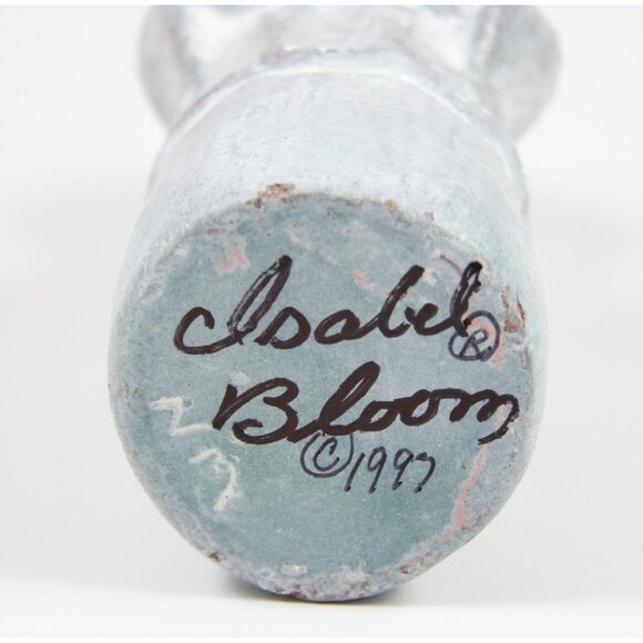 Isabel Bloom Singing Choir Boy Angel Art Sculpture Cast Concrete Signed 1997 - Picture 3 of 6